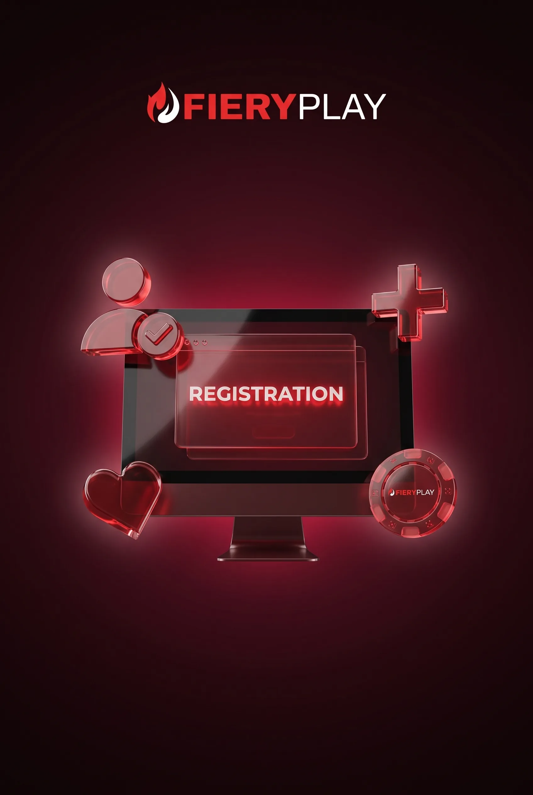Fieryplay: ecran de înregistrare și simboluri de verificare